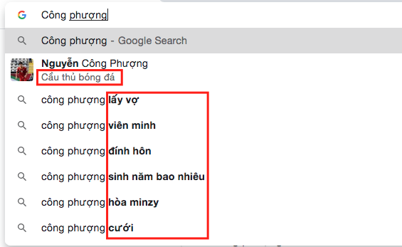 kết quả gợi ý
