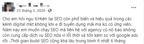 SEO đã mất đi hiệu quả
