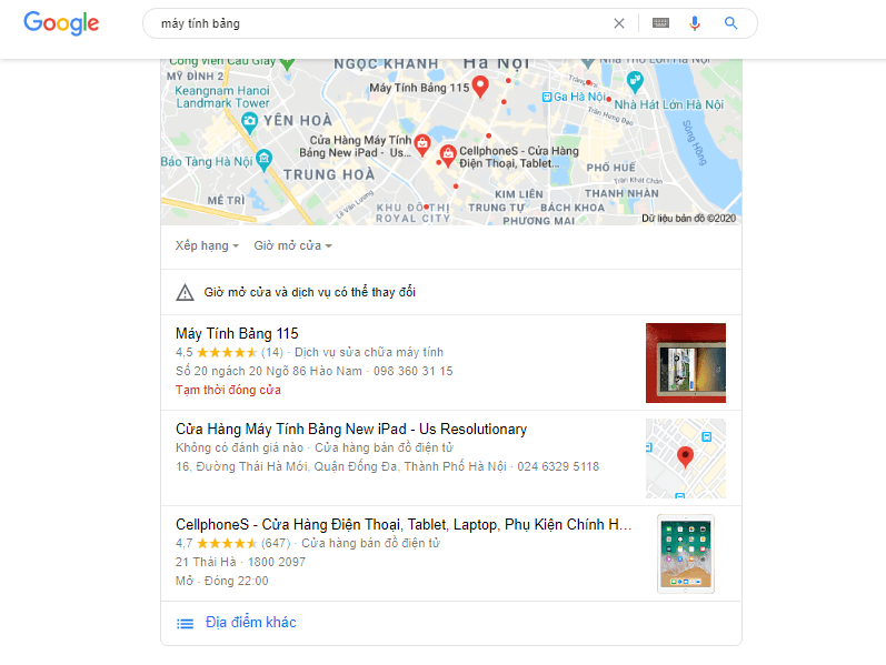 Google local pack