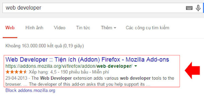 web-developer-tren-trinh-duyet-firefox Web Developer trên trình duyệt Firefox.