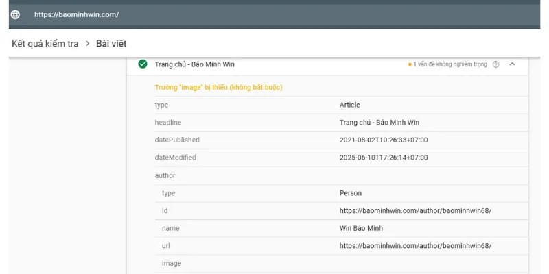 Lỗi khai thiếu schema